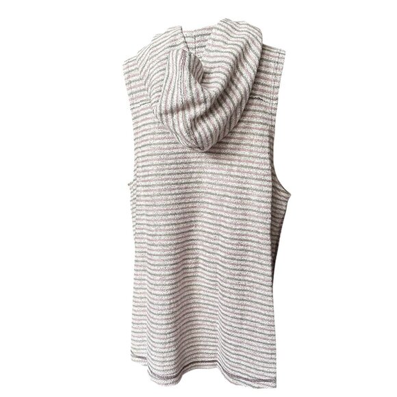 FREE PEOPLE Striped Beach Hoodie MEDIUM New - Picture 4 of 7